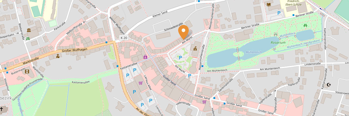 Lageplan Orthopädische Praxis „Am Markt“ von OpenStreetMap